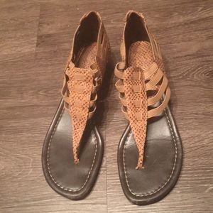 Snake Skin Pattern Sandals